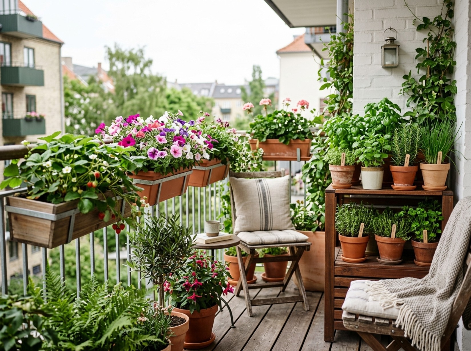 Turn a Small Balcony Into a Mini Garden